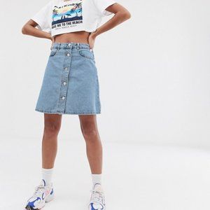Blue Denim Mini Skirt 🌟